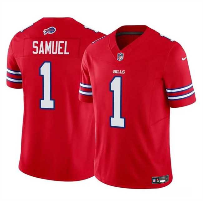 Men & Women & Youth Buffalo Bills #1 Curtis Samuel Red 2023 F.U.S.E. Vapor Untouchable Limited Football Stitched Jersey->buffalo bills->NFL Jersey